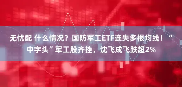 无忧配 什么情况？国防军工ETF连失多根均线！“中字头”军工股齐挫，沈飞成飞跌超2%